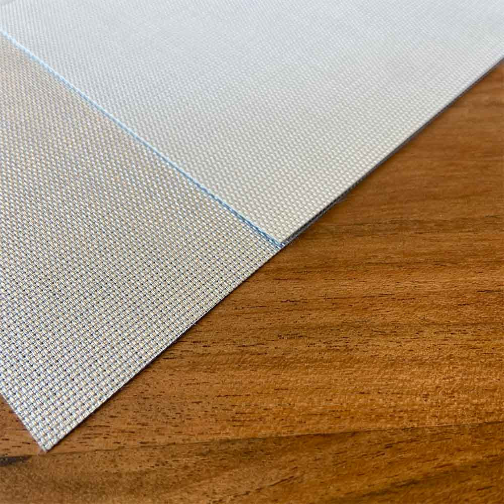 ROLLER SCREEN METAL WHITE LINEN