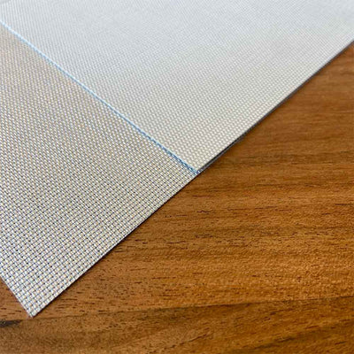 ROLLER SCREEN METAL WHITE LINEN