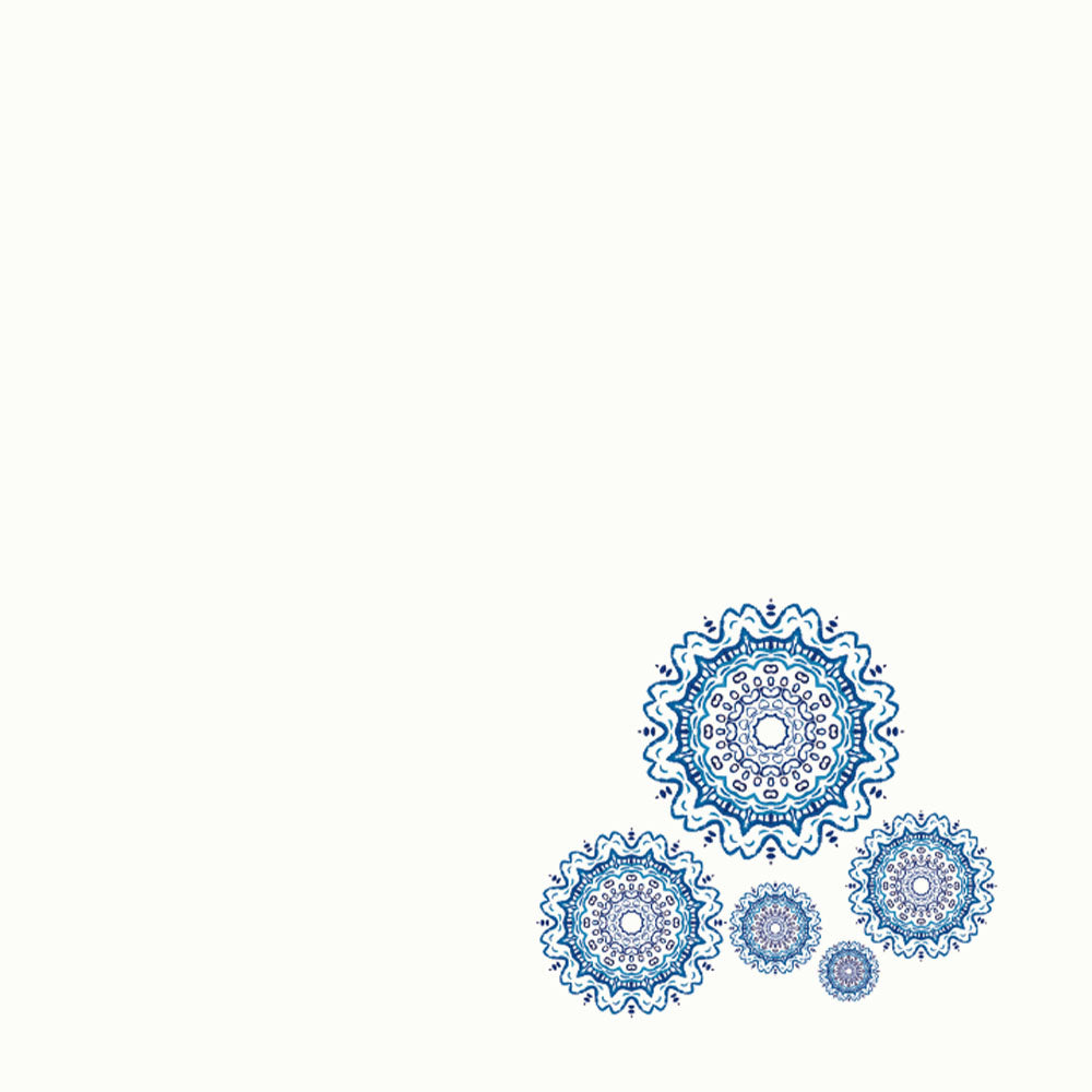 ROLLER ESTAMPADO ARABESQUE AZUL