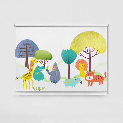 ROLLER ESTAMPADO DIBUJITOS ANIMALES ACUARELA-B