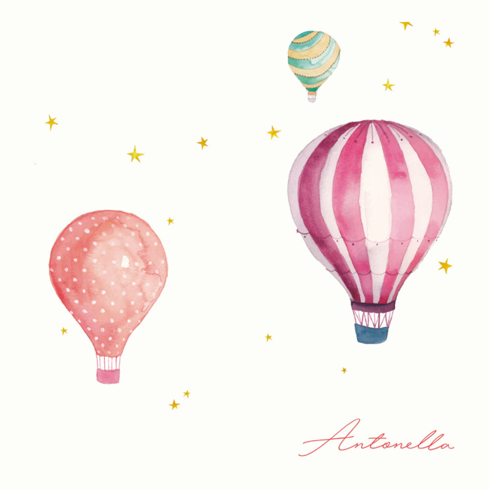 ROLLER ESTAMPADO GLOBOS EN EL CIELO ACUARELA