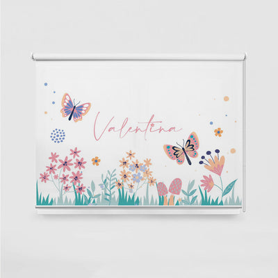 ROLLER ESTAMPADO MARIPOSAS Y FLORCITAS PASTEL