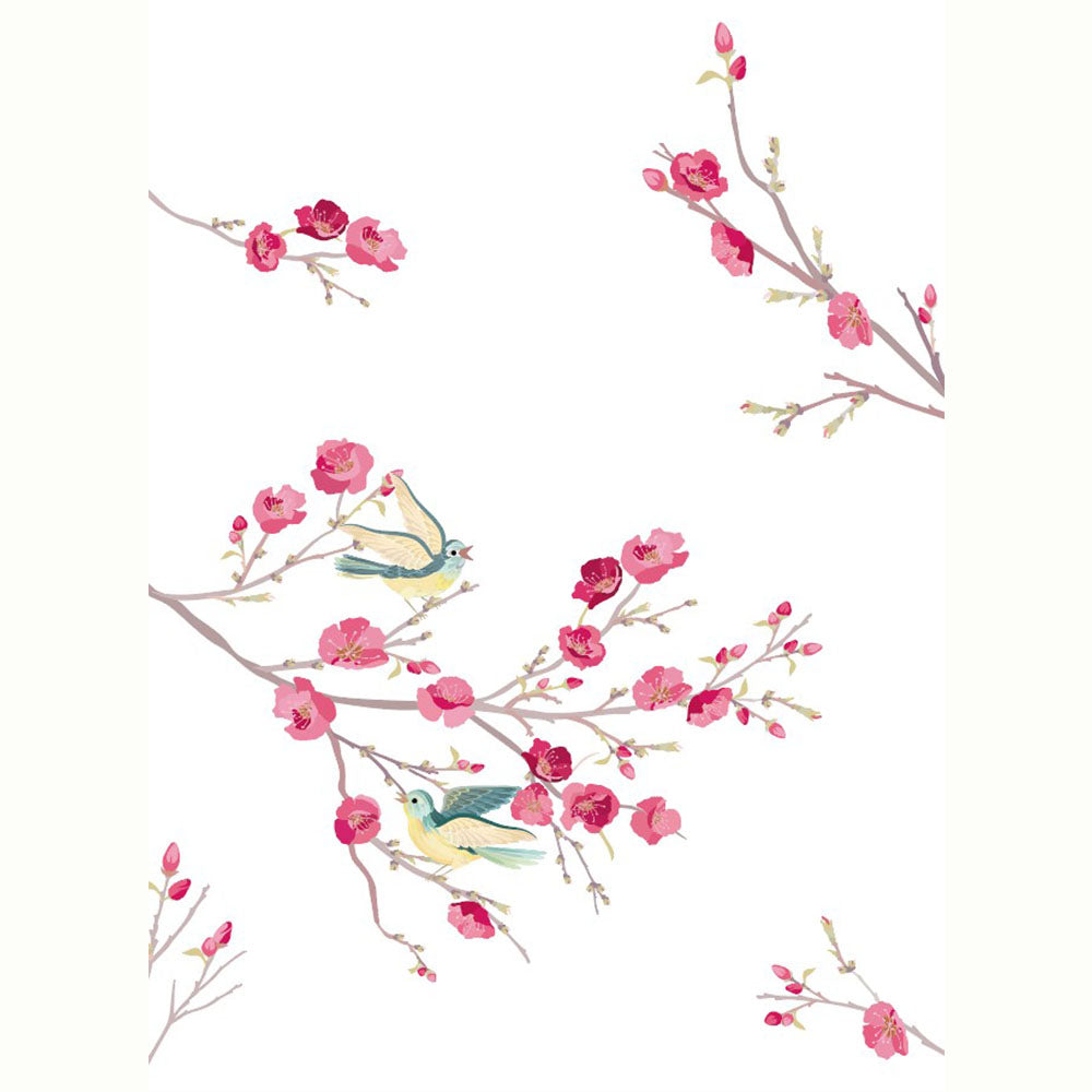 ROLLER ESTAMPADO PAJARITOS CHERRY BLOSSOM