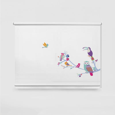 ROLLER ESTAMPADO TUCÁN Y BÚHO EN RAMA