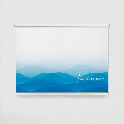 ROLLER ESTAMPADO WAVES AZUL